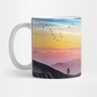 Beautiful Sunrise Mountain Hiking Mug